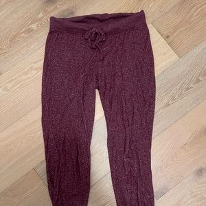 Pink/purple joggers. Very soft. Worn but in good condition.